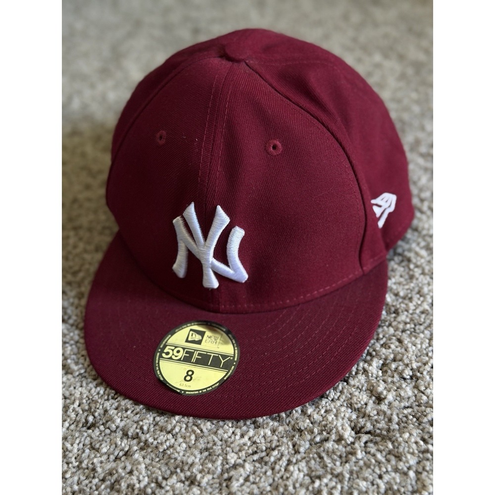 New York Yankees New Era 59Fifty Fitted 8 - Maroon Red